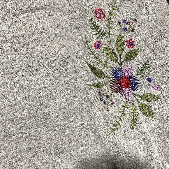 By Design Floral Embroidered Cardigan Size XL - Picture 6 of 9